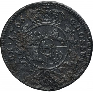 Poniatowski, Trojak Krakov 1766 g - zbrojár