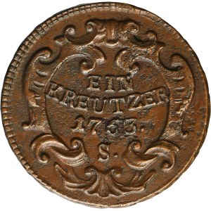 Austria, Maria Theresa, 1 Kreuzer Schmöllnitz 1763 S