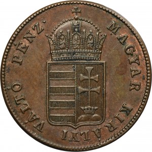 Hungary, Spring of Nations, 1 Kreuzer Nagybánya 1848