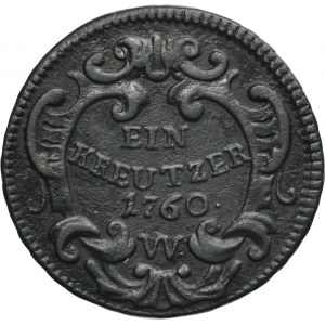 Austria, Maria Theresa, 1 Kreuzer Wien 1760 W