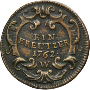 Austria, Maria Theresa, 1 Kreuzer Wien 1762 W