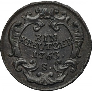 Austria, Maria Theresa, 1 Kreuzer Schmöllnitz 1763 S