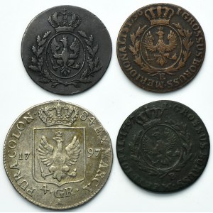 Lot, Germany, Kingdom of Prussia, 1/2 Groschen, 1 Groschen and 4 Groschen (4 pcs.)