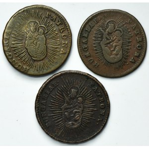 Lot, Hungary, Maria Theresa, Denarius (3 pcs.)