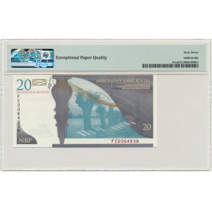 20 złotych 2009 - Fryderyk Chopin - PMG 67 EPQ