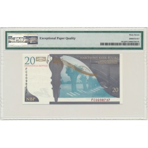 20 złotych 2009 - Fryderyk Chopin - PMG 67 EPQ
