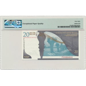 20 złotych 2009 - Fryderyk Chopin - PMG 68 EPQ