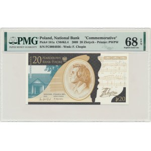 20 Or 2009 - Frédéric Chopin - PMG 68 EPQ