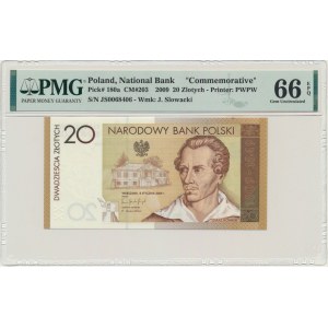 20 Or 2009 - Juliusz Słowacki - PMG 66 EPQ