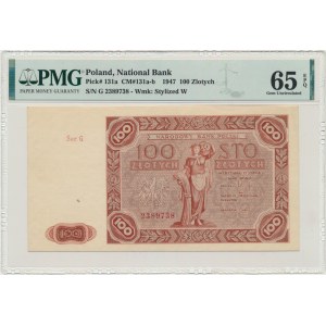 100 złotych 1947 - G - PMG 65 EPQ