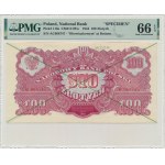 100 złotych 1944 ...owym - WZÓR - AC 068... - PMG 66 EPQ