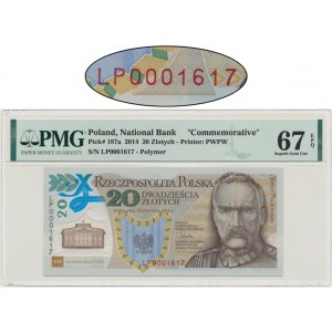 20 zl 2014 - Légions polonaises - PMG 67 EPQ - petit nombre
