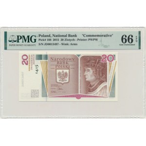 20 Or 2015 - 600e anniversaire de la naissance de Jan Długosz - PMG 66 EPQ
