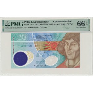 20 PLN 2023 - M. Kopernik - PMG 66 EPQ