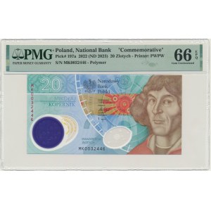 20 złotych 2023 - M. Kopernik - PMG 66 EPQ