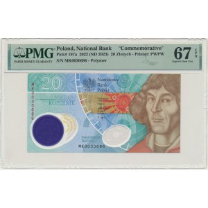 20 złotych 2023 - M. Kopernik - PMG 67 EPQ