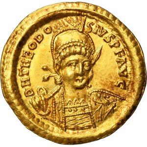 Roman Imperial, Theodosius II, Solidus - VERY RARE