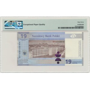 19 złotych 2019 - 100-lecie powstania PWPW - PMG 67 EPQ