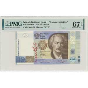 19 złotych 2019 - 100-lecie powstania PWPW - PMG 67 EPQ