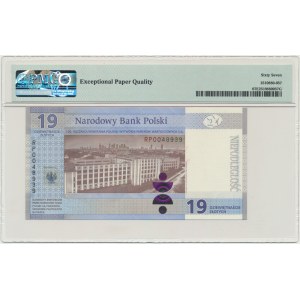 19 złotych 2019 - 100-lecie powstania PWPW - PMG 67 EPQ