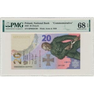 20 PLN 2020 - Bataille de Varsovie - PMG 68 EPQ