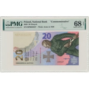 20 PLN 2020 - Bataille de Varsovie - PMG 68 EPQ