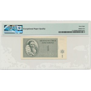 Czechoslovakia (Theresienstadt Ghetto), 1 Kronen 1943 - PMG 68 EPQ