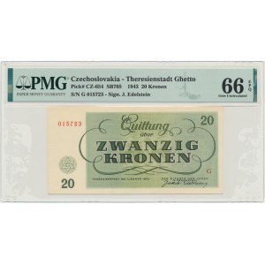 Czechoslovakia (Theresienstadt Ghetto), 20 Kronen 1943 - PMG 66 EPQ