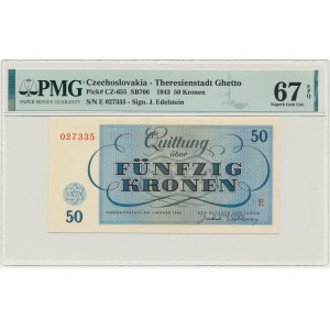 Tschechoslowakei (Ghetto Terezin), 50 Kronen 1943 - PMG 67 EPQ