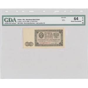 2 złote 1948 - CF - GDA 64 EPQ