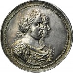 John III Sobieski, Coronation Medal of the Royal Couple 1676 - RARE, Hohn