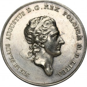 Poniatowski, Medal for changing the statute and pattern of the Order of the White Eagle ca. 1770 - RARE, Holzhaeusser