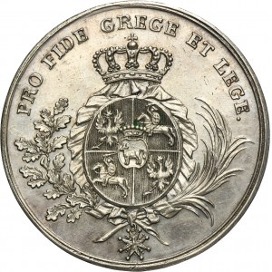 Poniatowski, Medal for changing the statute and pattern of the Order of the White Eagle ca. 1770 - RARE, Holzhaeusser