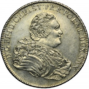 Friedrich Christian, Thaler Leipzig 1763 EDC