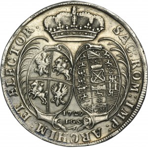 Augustus II the Strong, Thaler Dresden 1729 IGS - RARE