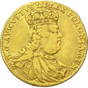 Augustus III of Poland, 1/2 August d'or (2 1/2 Thaler) Leipzig 1753 G - VERY RARE