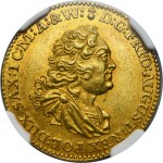 Augustus III of Poland, Ducat Dresden 1746 FWôF - NGC MS61 - EXTREMELY RARE