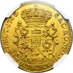 Augustus III of Poland, Ducat Dresden 1746 FWôF - NGC MS61 - EXTREMELY RARE