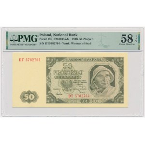 50 złotych 1948 - DT - PMG 58 EPQ