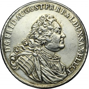 Augustus III of Poland, 2 Thaler Dresden 1733 - VERY RARE