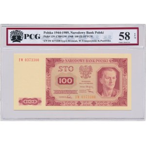 100 złotych 1948 - IW - PCG 58 EPQ