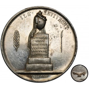 November Uprising, Medal of the Polish Emigration Committee in Paris 1831 - RARE, SILVER