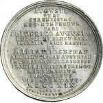 Augustus II the Strong, Wedding Medal of Prince Friedrich Augustus 1719 - VERY RARE