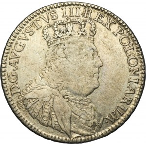 August III of Poland, 1/2 Banco Thaler Leipzig 1753 - VERY RARE