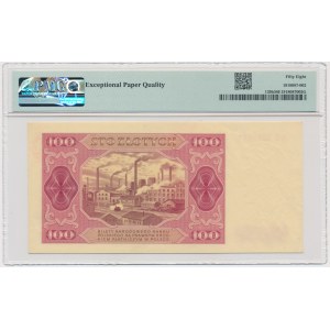 100 złotych 1948 - GK - PMG 58 EPQ - bez ramki -