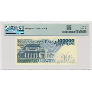100.000 złotych 1990 - Y - PMG 66 EPQ - rzadsza seria