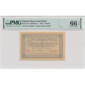 1 marka 1919 - ICE - PMG 66 EPQ