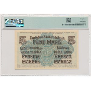 Kowno, 5 Mark 1918 - A - PMG 64 - first prefix