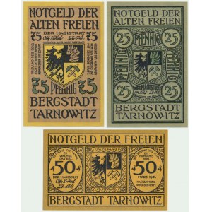 Silesia, Tarnowitz, 25-70 pfennig 1921 (3 pcs.)
