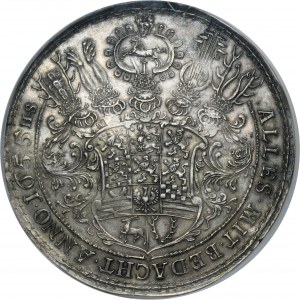 Germany, Braunschweig-Wolfenbuttel, August the Younger, 4 Thalers Zellerfeld 1655 HS - NGC AU DETAILS - VERY RARE